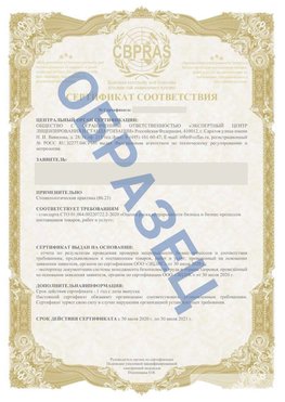 Образец Сертификат СТО 01.064.00220722.2-2020 Чернышевск Сертификат СТО 01.064.00220722.2-2020 